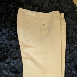 Cream colored Calvin Klein jeans